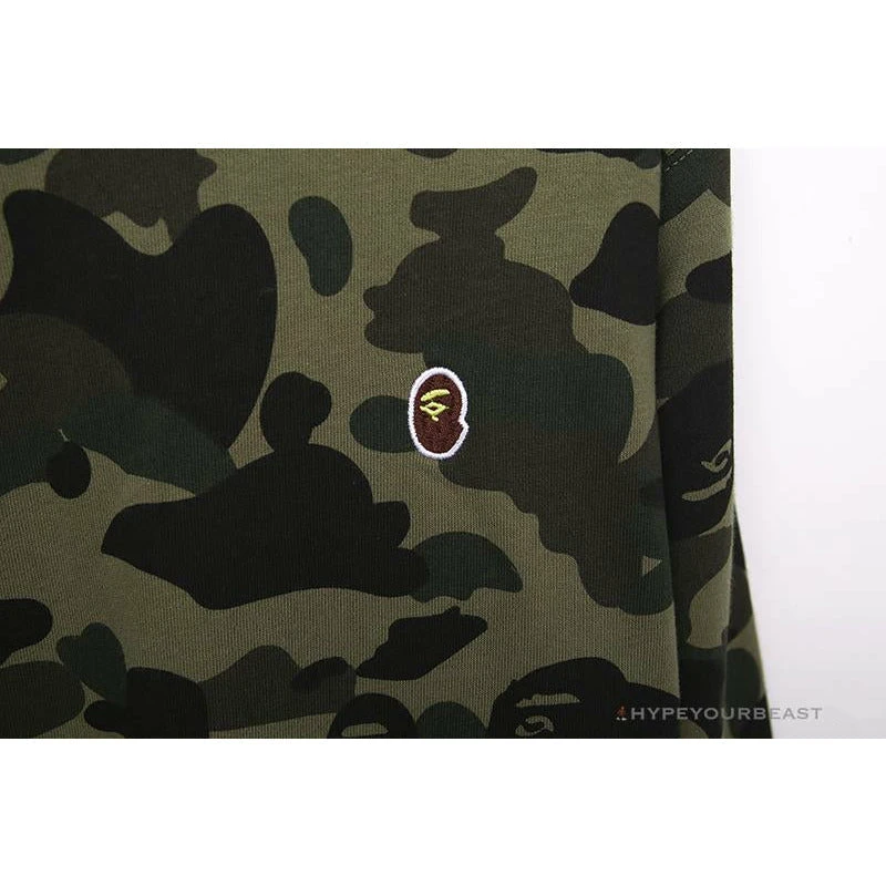 BAPE Classic Ape Head Embroidered Camouflage Long Sleeve Shirt 'GREEN' 4 BAPE Classic Ape Head Embroidered Camouflage Long Sleeve Shirt 'GREEN' - Image 4