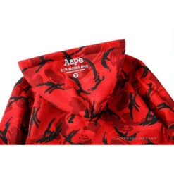 Bape Camo Hoodie Red Camouflage -Fusion Wear Shop bb8ba855