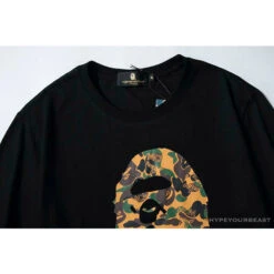 BAPE X MCM Camouflage Ape Head Tee Shirt 'BLACK' -Fusion Wear Shop bc85cd2c