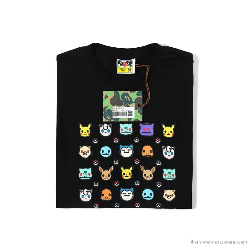 BAPE Baby Milo Pokémon Tee Shirt 'BLACK' 10 BAPE Baby Milo Pokémon Tee Shirt 'BLACK' - Image 10