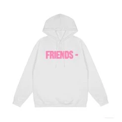 Vlone Hoodie White Pink