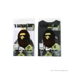 BAPE Green Ape Head Blue Storm Tee Shirt 'WHITE' -Fusion Wear Shop be462dfe 61045518 5d8d 40df b2ed cbb71c4b06f2