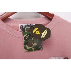 BAPE Behind The Great Ape-Man Head Long Sleeve Shirt 'PINK' -Fusion Wear Shop bf6a8d39