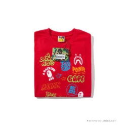 BAPE Street Graffiti Tee Shirt 'RED' 9 BAPE Street Graffiti Tee Shirt 'RED' -Fusion Wear Shop c0466495