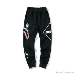 BAPE X FCRB Joint Color Pocket Shark Pants