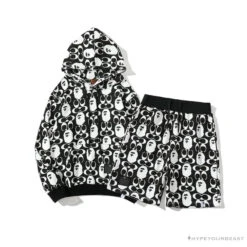 BAPE X COACH Co-Branded Black-White Shorts -Fusion Wear Shop c2bd8713