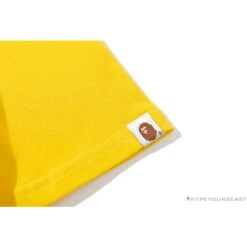 BAPE KIDS Small Net Pocket Ape Man Head Tee Shirt 'YELLOW' -Fusion Wear Shop c426ed9f