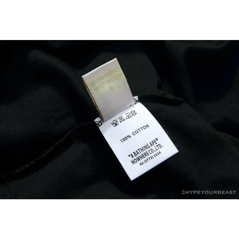 BAPE Luminous Spots Camouflage Great Ape Man Black Head Cotton Short Sleeve Tee Shirt 'BLACK' 11 BAPE Luminous Spots Camouflage Great Ape Man Black Head Cotton Short Sleeve Tee Shirt 'BLACK' - Image 11