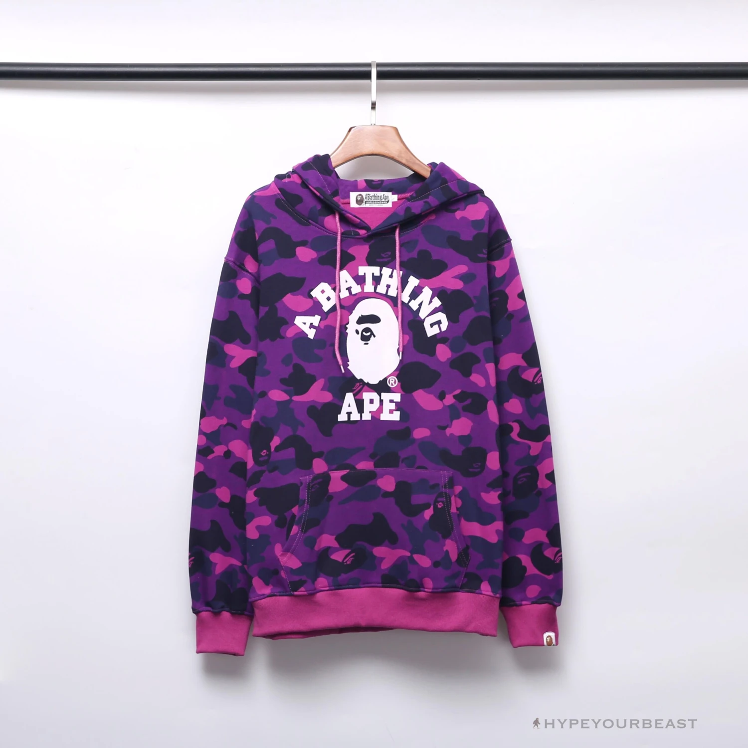BAPE X Bathing Ape Head Camouflage Hoodie 'PURPLE' 1 BAPE X Bathing Ape Head Camouflage Hoodie 'PURPLE'