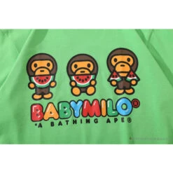 BAPE Baby Milo Watermelon Little Monkey Tee Shirt 'GREEN' -Fusion Wear Shop c5ccf830