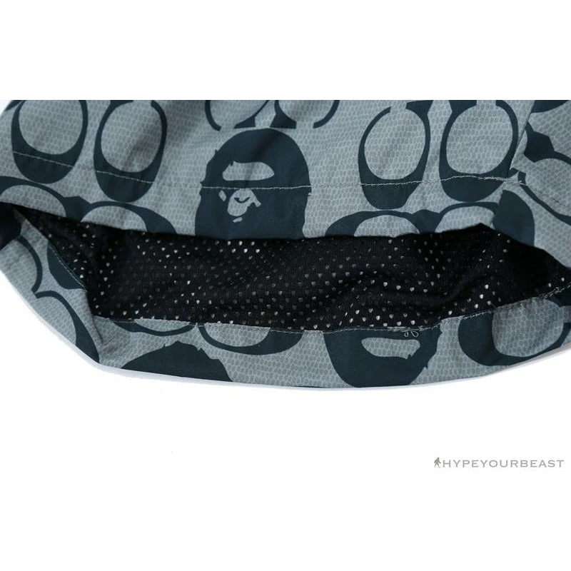 BAPE X COACH Co-Branded Grey-Blue Shorts 13 BAPE X COACH Co-Branded Grey-Blue Shorts - Image 13