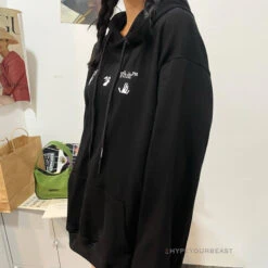 Off-White Green Hoodie - Black -Fusion Wear Shop c6e6a045copy