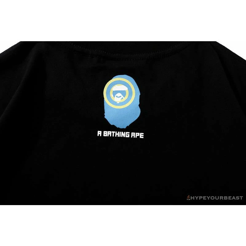 BAPE Ape Head Blue X Yellow Contrast Letter Tee Shirt 8 BAPE Ape Head Blue X Yellow Contrast Letter Tee Shirt - Image 8
