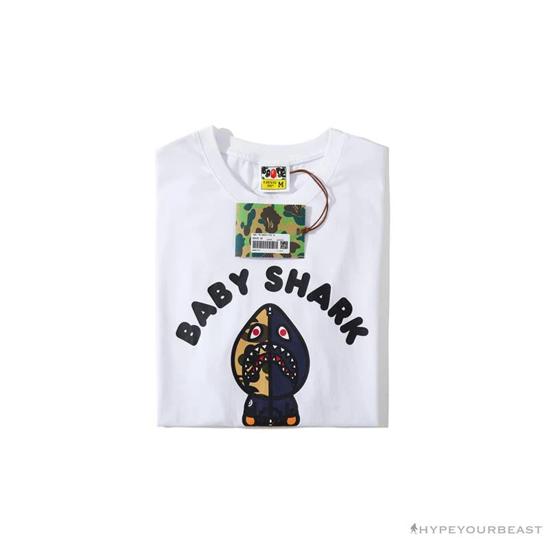 BAPE Baby Shark Red Shark Tee Shirt 'WHITE' 3 BAPE Baby Shark Red Shark Tee Shirt 'WHITE' - Image 3