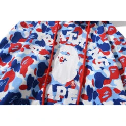 Bape Hoodie Camo Blue Red -Fusion Wear Shop ccd36f13