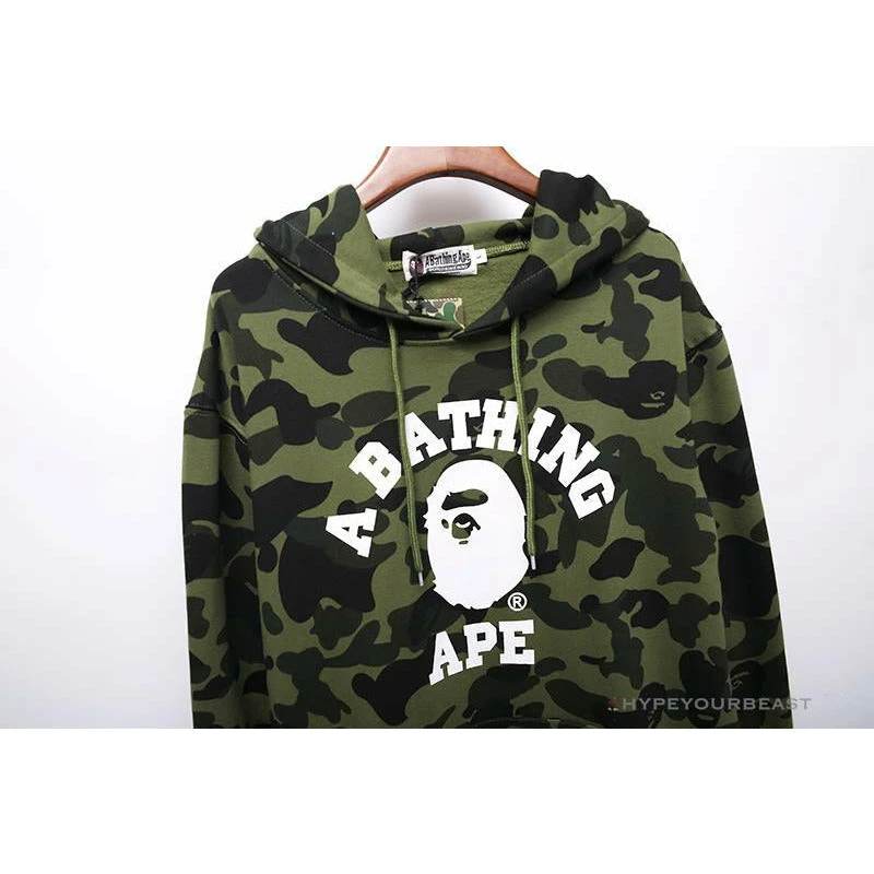 BAPE X Bathing Ape Head Camouflage Hoodie 'GREEN' 3 BAPE X Bathing Ape Head Camouflage Hoodie 'GREEN' - Image 3
