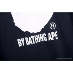 BAPE Behind The Great Ape-Man Head Long Sleeve Shirt 'DARK BLUE' -Fusion Wear Shop cea346c7