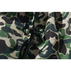 BAPE X FCRB Joint Double Zip Camouflage Hoodie 'GREEN' -Fusion Wear Shop cfa6e464