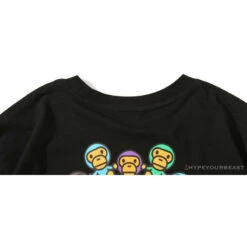 BAPE Baby Milo Ring Colorful Kaleidoscope Tee Shirt 'BLACK' -Fusion Wear Shop d1e0ad06