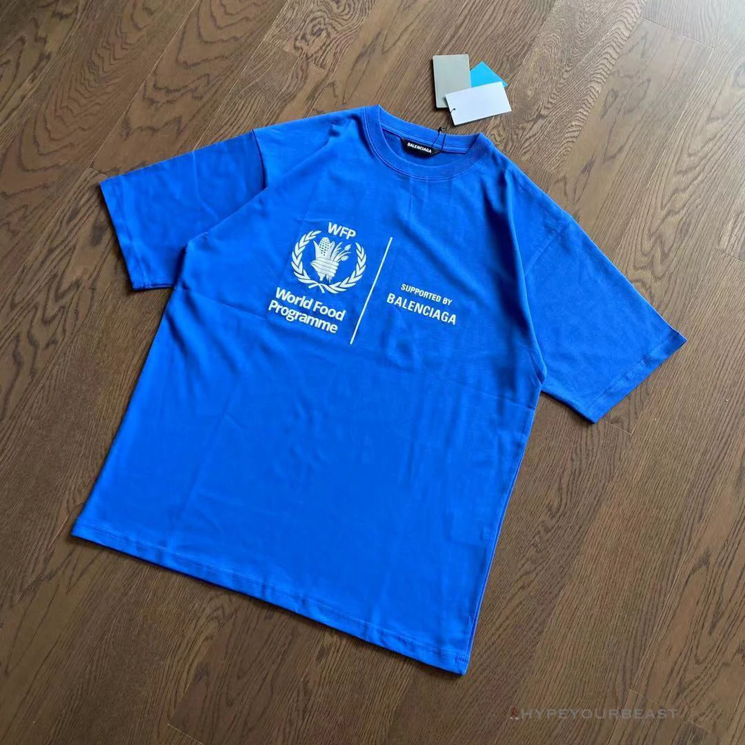 BCG Support Word Food Programme Tee Shirt Blue 1 BCG Support Word Food Programme Tee Shirt Blue