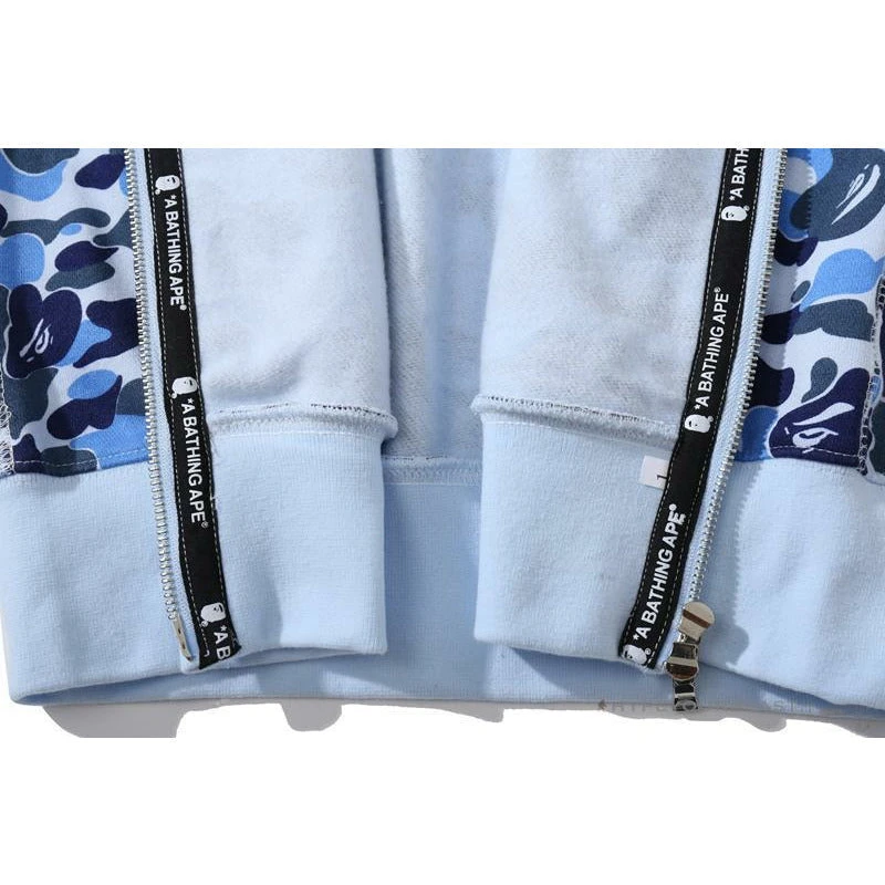 Bape Camo Hoodie Shark Head BLUE 9 Bape Camo Hoodie Shark Head BLUE - Image 9