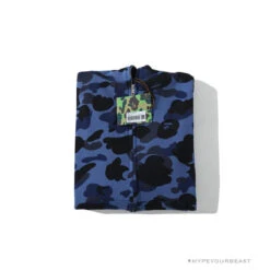 BAPE Camo Hoodie Shark Head 'NAVY BLUE' -Fusion Wear Shop d49840c8