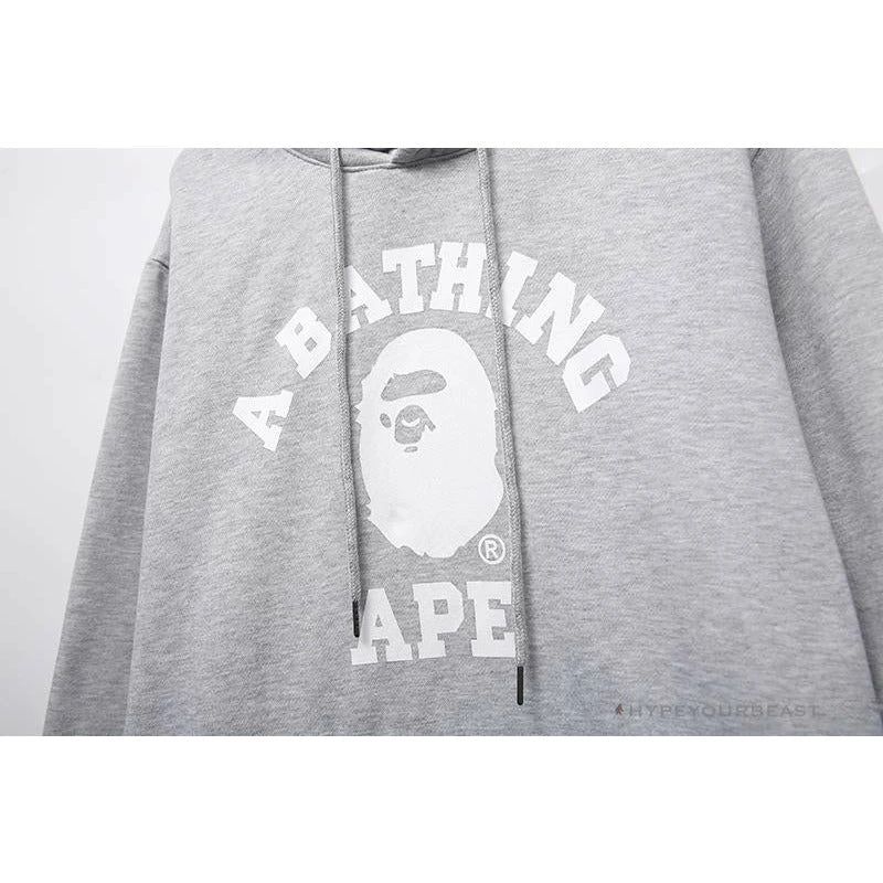 BAPE X Bathing Ape Head Hoodie 'GREY' 5 BAPE X Bathing Ape Head Hoodie 'GREY' - Image 5