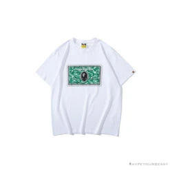 BAPE Spoof Dollar Bill Tee Shirt 'WHITE'