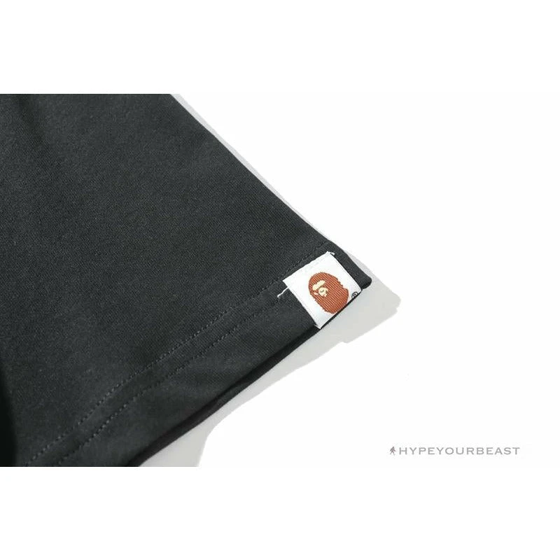 BAPE Messy Letters Upside Down Little Ape Head Tee Shirt 'BLACK' 8 BAPE Messy Letters Upside Down Little Ape Head Tee Shirt 'BLACK' - Image 8