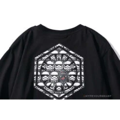 BAPE X Star Wars Collaboration Black Warrior Tee Shirt 'BLACK' -Fusion Wear Shop db166399