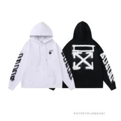 Off-White Hoodie Hallow Black -Fusion Wear Shop dc3225a5copy