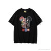 BAPE Violent Bear Color Stitching Tee Shirt 'BLACK'