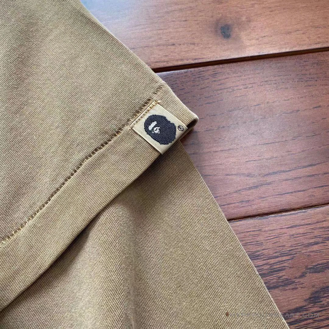 Bape Long Sleeve Tee Shirt Brown 14 Bape Long Sleeve Tee Shirt Brown - Image 14