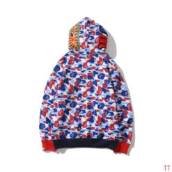 Bape Hoodie Camo Blue Red -Fusion Wear Shop ddc18d87