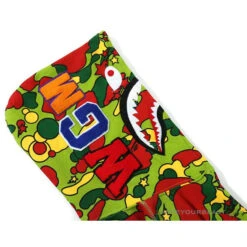 BAPE Shark Head STA Star Camouflage Hoodie 'GREEN' -Fusion Wear Shop de0d1b06