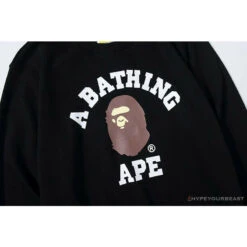BAPE X Bathing Ape Head Long Sleeve Shirt 'BLACK' -Fusion Wear Shop de43b37e