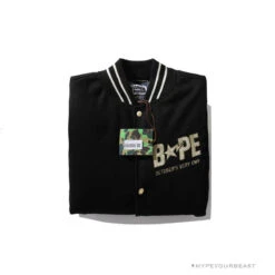 BAPE OVO Patchwork Baseball Owl Jacket -Fusion Wear Shop dedee94d a2b4daf7 b3db 4f57 b68b 7c65a2306981