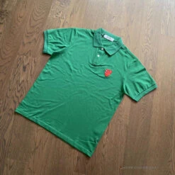 CDG Polo Shirt Green -Fusion Wear Shop e3ece790