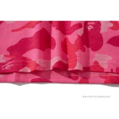BAPE Pink Camouflage Shark Head Fake Zipper Tee Shirt 24 BAPE Pink Camouflage Shark Head Fake Zipper Tee Shirt -Fusion Wear Shop e427a49e