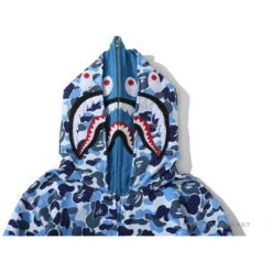 Bape Camo Hoodie Shark Head BLUE 19 Bape Camo Hoodie Shark Head BLUE -Fusion Wear Shop e6f844af