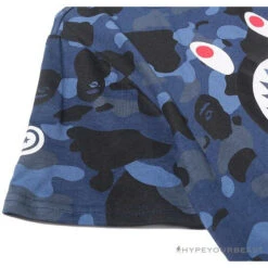 BAPE Camouflage Shark Head Classic Cotton Short Sleeve Tee Shirt 'BLUE' -Fusion Wear Shop e7331564