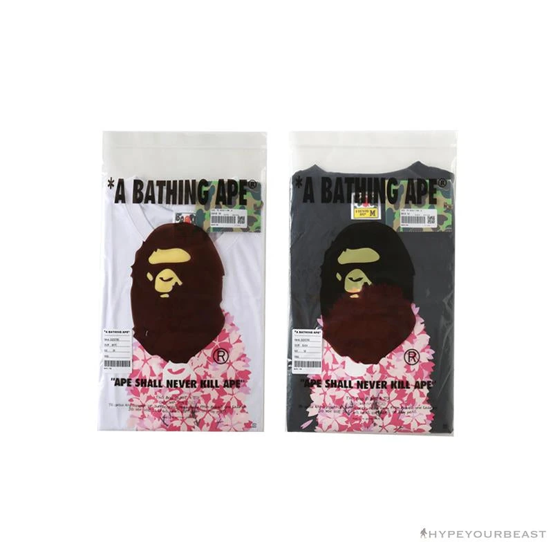 BAPE Japan Limited Edition Pink Cherry Tree Tee Shirt 'BLACK' 19 BAPE Japan Limited Edition Pink Cherry Tree Tee Shirt 'BLACK' - Image 19