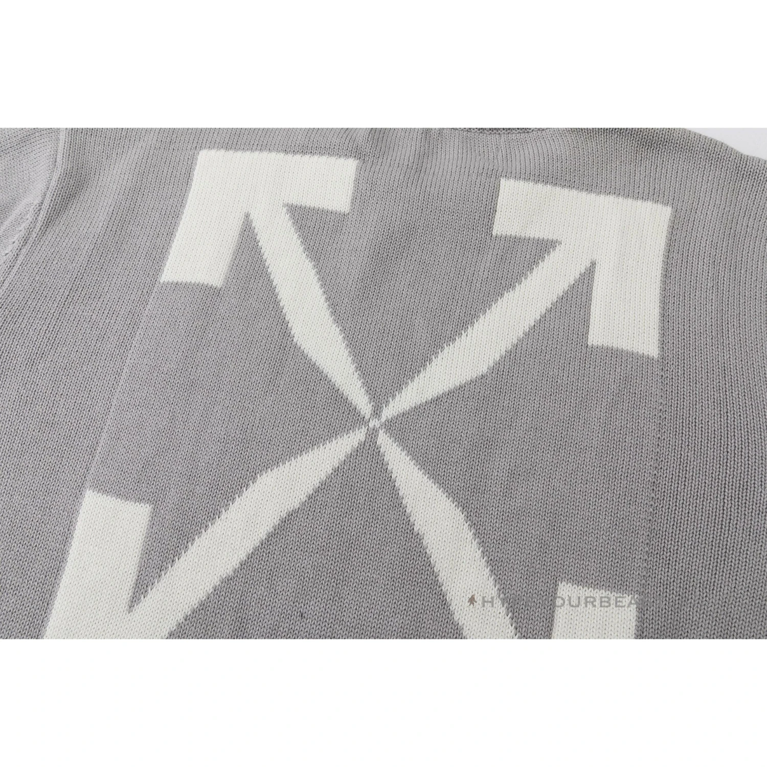 Off-White Shirt Grey White 5 Off-White Shirt Grey White - Image 5