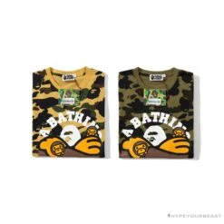 BAPE KIDS Elbow Hug Gorilla Camouflage Tee Shirt 'GREEN' 11 BAPE KIDS Elbow Hug Gorilla Camouflage Tee Shirt 'GREEN' -Fusion Wear Shop e89c4fe6
