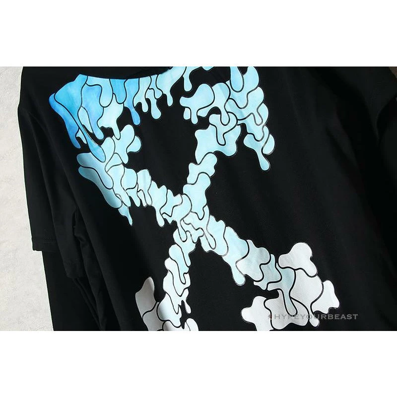 Off White Hoodie Black Blue 9 Off White Hoodie Black Blue - Image 9