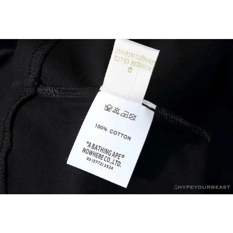 BAPE Tiger Pattern Camouflage Ape Man Initial Print Tee Shirt 'BLACK' 10 BAPE Tiger Pattern Camouflage Ape Man Initial Print Tee Shirt 'BLACK' - Image 10