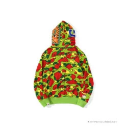BAPE Shark Head STA Star Camouflage Hoodie 'GREEN' -Fusion Wear Shop ed586b51