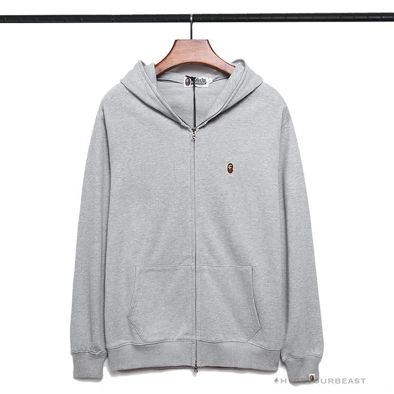BAPE Classic Ape Head Hoodie 'GREY' 1 BAPE Classic Ape Head Hoodie 'GREY'