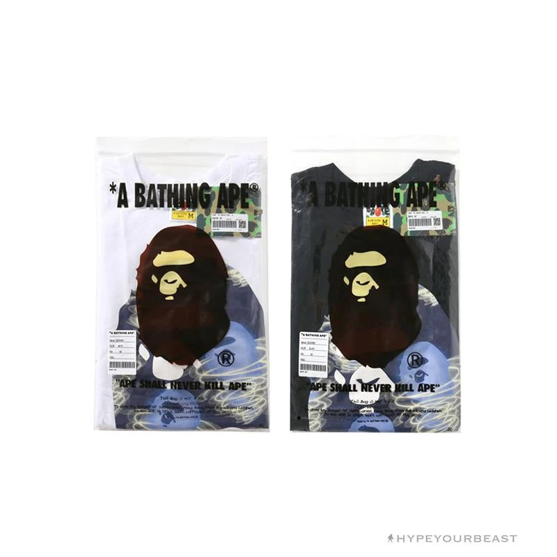BAPE Blue Ape Head Green Storm Tee Shirt 'BLACK' 19 BAPE Blue Ape Head Green Storm Tee Shirt 'BLACK' - Image 19