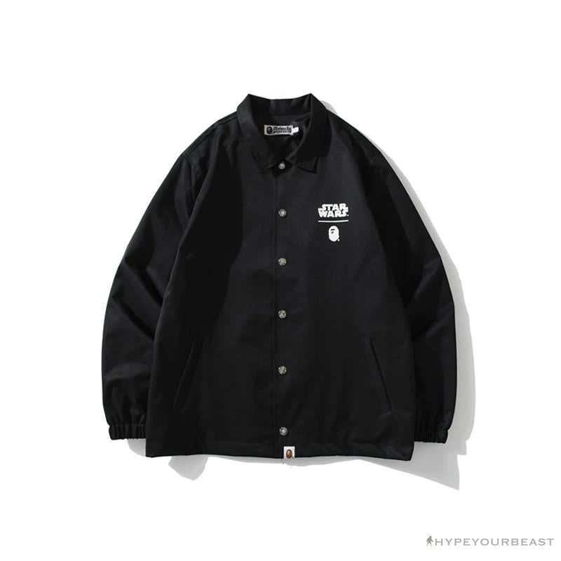 BAPE X Star Wars Collaboration Windbreaker Jacket 'BLACK' 1 BAPE X Star Wars Collaboration Windbreaker Jacket 'BLACK'